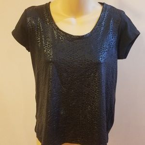 Derek heart black short sleeve top size medium SL7